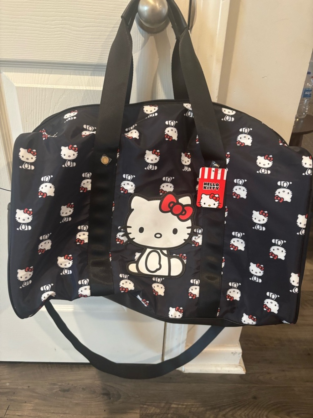 Hello Kitty Black and Red Travel Duffle Bag